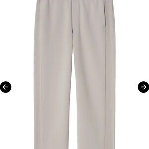 COS Wide-Leg Track Pants in Light Beige